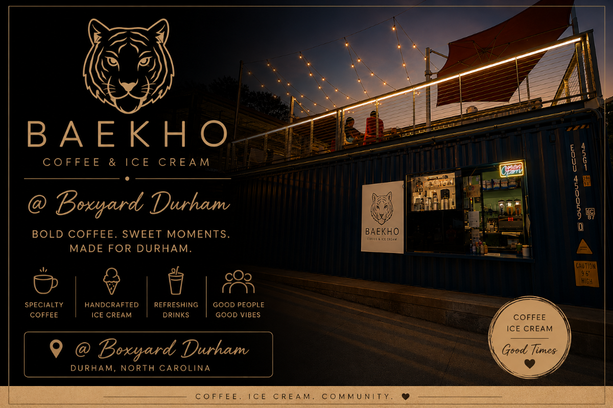 BAEKHO Coffee & Ice Cream @Boxyard - Durham