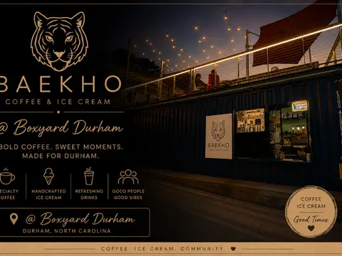 BAEKHO Coffee & Ice Cream @Boxyard - Durham