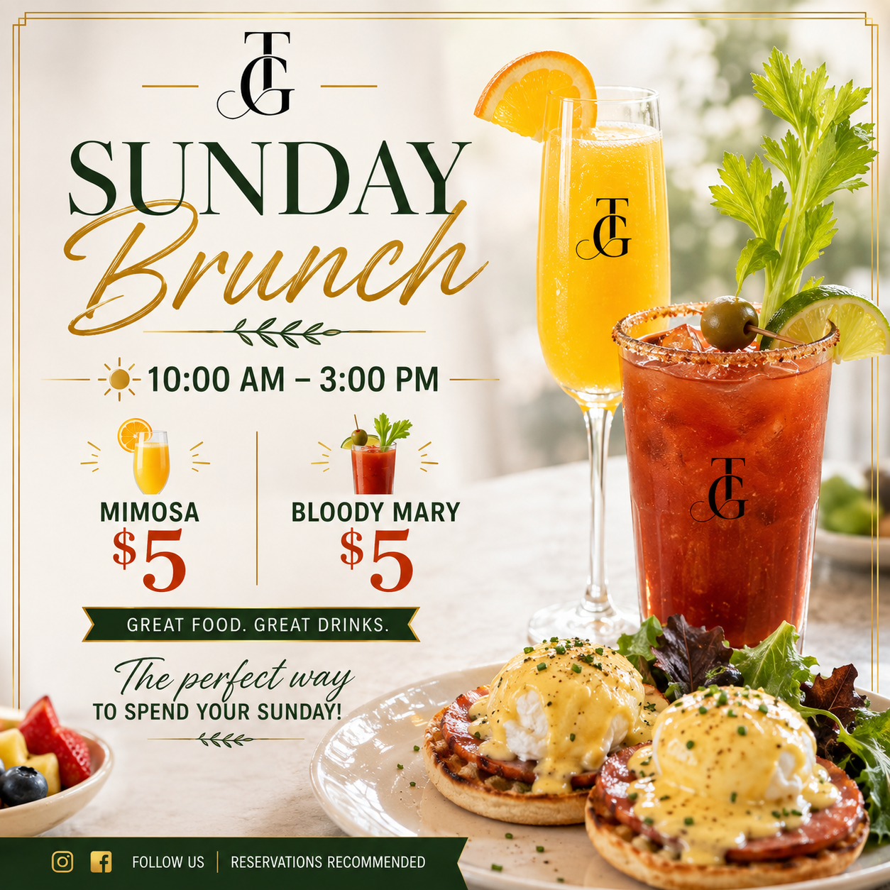 Sunday Brunch & Half-Off Wine